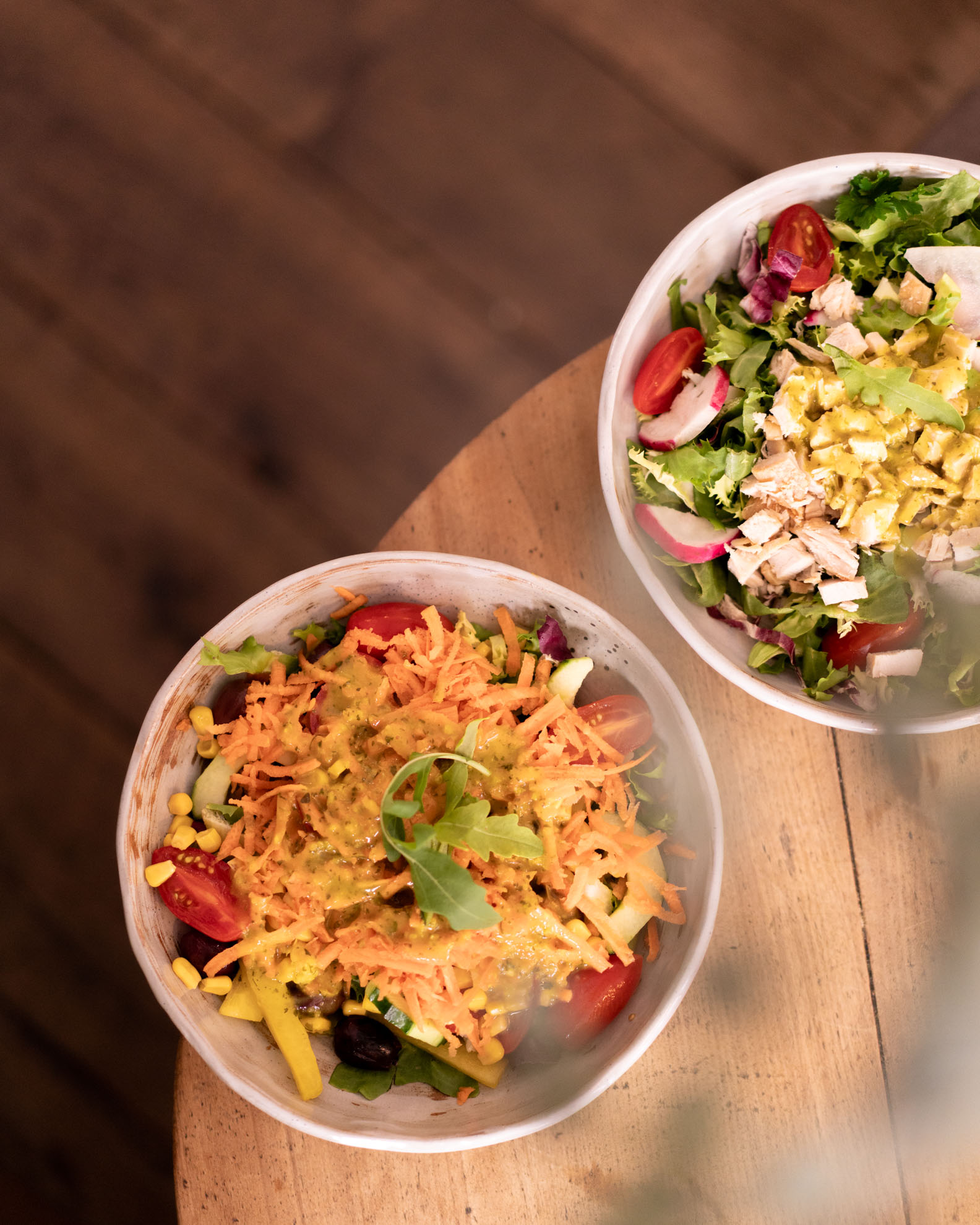 Salatbowls im Café Henrici