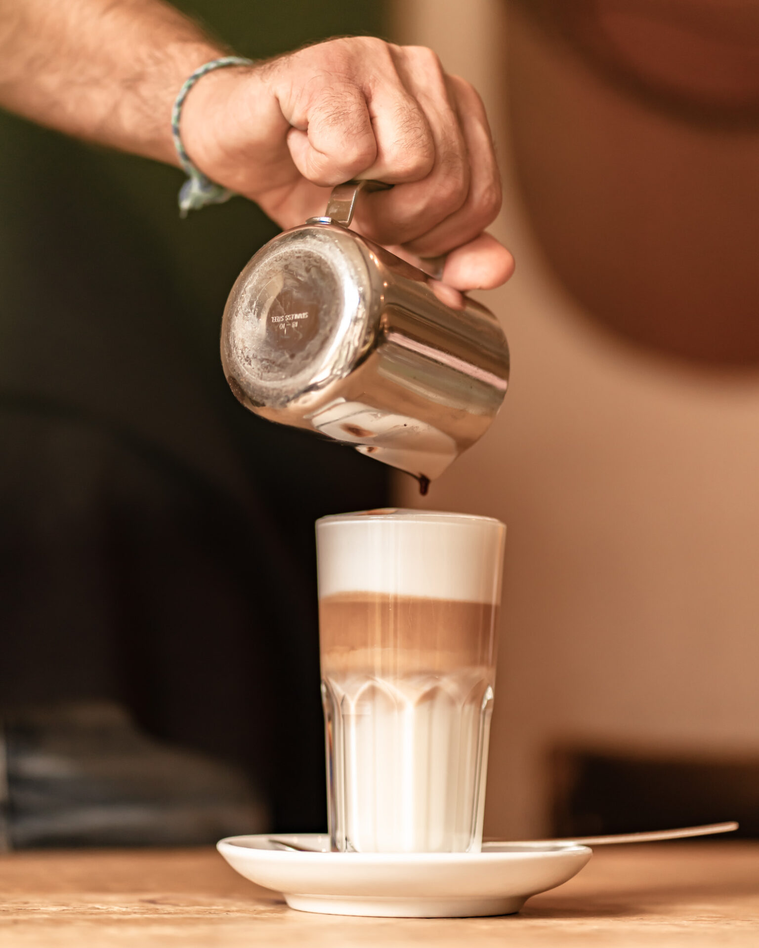 Latte Machiato im Café Henrici